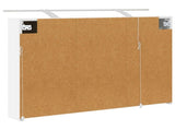 Bathroom Mirror Cabinet White 100 x 14.5 x 70 cm 889127