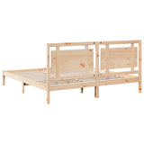Extra Long Bed Frame without Mattress 200x220 cm Solid Wood 3309207
