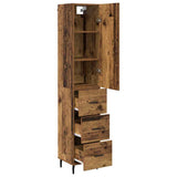 Highboard Old Wood 34.5 x 34 x 180 cm Engineered Wood 3415689