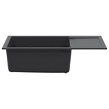 Kitchen Sink Single Basin Granite 78 x 50 x 20 cm Graphite 42053759