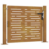 Garden Gate 100x75 cm Corten Steel Square Design 153196