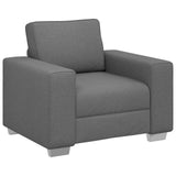 Sofa 3 pcs Dark Grey Fabric 3324659
