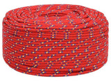 Boat Rope Red 8 mm 250 m Polypropylene 152398