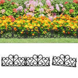 Lawn Edgings 17 pcs Black 10 m PP 318301