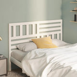 Bed Headboard White Solid pinewood 146 cm Appealing Design 814145