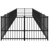 Outdoor Dog Kennel Steel 18.77 m 3124606