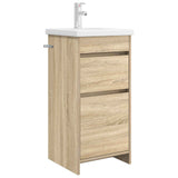 Bathroom Vanity with Sink Sonoma Oak 42 x 40 x 84.5 cm 890722