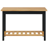 Console Table EKAI Black 112 x 35 x 76 cm Solid Pine Wood 42037017