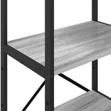 Bookshelf Grey Sonoma 56 x 34 x 133.5 cm Engineered Wood 883871