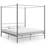 Bed Frame Grey Powder-coated metal 325071