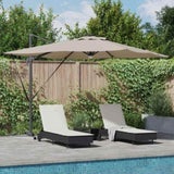 Roma Parasol Taupe 286 x 284 x 270 cm Aluminium and Polyester 42003354