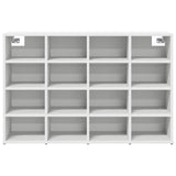 Shoe Cabinet 103 x 30 x 67 cm Engineered Wood White 808729