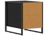 Bedside Table 2 pcs Black Oak 39.5 x 30 x 50 cm Engineered Wood 886643