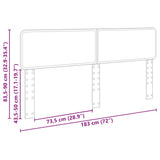 Headboard Gloss White Engineered wood 888511
