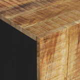 Sideboard with 2 Doors 90x33x75 cm Solid Wood Mango 352925