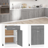 Drawer Bottom Cabinet Lyon Grey Sonoma 50x46x81.5 cm Engineered Wood 815574