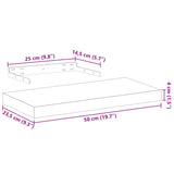 Floating Shelves 4 pcs 50x23.5x4 cm Engineered Wood 4010687