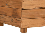 Raised Bed 150x40x55 cm Recycled Teak Wood and Steel 47426