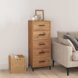 Chest of Drawers 42x35x110 cm Solid Pinewood 349927