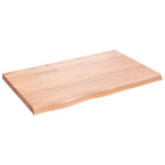 Bathroom Countertop Light Brown 80x50x cm Treated Solid Wood 3156120