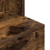 Bedside Cabinet Smoked Oak 39x35x125 cm Engineered Wood 861314