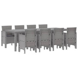 Garden Dining Set 9 pcs White Polypropylene 3378745
