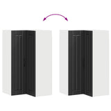 Wall Corner Cabinet LUCCA Black 57 x 57 x 100 cm 885166