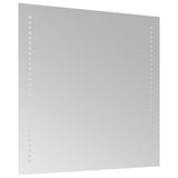 LED Bathroom Mirror Transparent 50 x 50 cm Tempered Glass 42045770