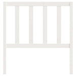 ZNTS Bed Headboard White 81x4x100 cm Solid Wood Pine 817716