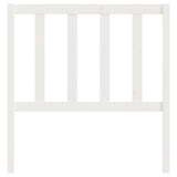 ZNTS Bed Headboard White 81x4x100 cm Solid Wood Pine 817716