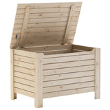 Storage Box with Lid RANA 80x49x54 cm Solid Wood Pine 4002321
