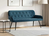 2 Seater Sofa with Metal Legs 2-Seater Blue Velvet 42051026