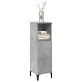 Bathroom Cabinet Concrete Grey 30x30x100 cm Engineered Wood 857110