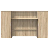 Reception Desk Sonoma Oak 180x50x103.5 cm Engineered Wood 3324207