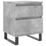 ZNTS Bedside Cabinet Concrete Grey 40x35x50 cm Engineered Wood 830692