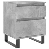 Bedside Cabinets 2 pcs Concrete Grey 40x35x50cm Engineered Wood 830693
