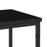 Console Table Black Oak 200 x 30 x 75 cm Engineered Wood 863447