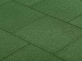 Fall Protection Tiles 6 pcs Rubber 50x50x3 cm Green 92321