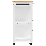 Kitchen Trolley MONZA 84x40x88.5 cm Solid Wood Pine 376117
