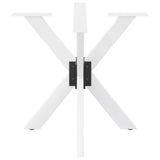 Dining Table Leg Spider Shape White 85x85x cm Steel 4013121