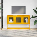 ZNTS TV Cabinet Mustard Yellow 100.5x39x60.5 cm Cold-rolled Steel 853341