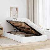 Storage Bed with Mattress Pure White 120 x 200 cm Faux leather 3369942