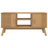 TV Cabinet OLDEN Brown 114x43x57 cm Solid Wood Pine 358600