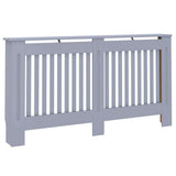 Radiator Cover 2 pcs Grey 152 x 19 x 81.5 cm Engineered Wood 3403231
