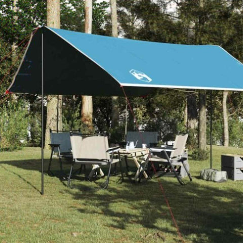 ZNTS Camping Tarp Blue 430x380x210 cm Waterproof 94680