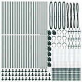 Fence Post Other 52 pcs Silver 3.2 x 3.2 x 110 cm Steel 3350226