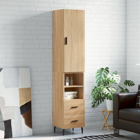 Highboard Sonoma Oak 34.5x34x180 cm Engineered Wood 3198932