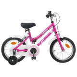 Kids Bike 16 Inches for 4-6 Years Old Pink White 42009235