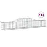 Arched Gabion Baskets 13 pcs 300x50x40/60 cm Galvanised Iron 3146658