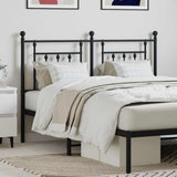 Metal Replace Headboard Black 140 cm 353570